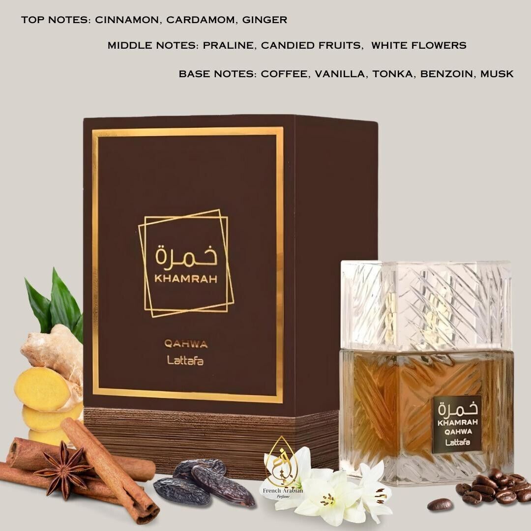 Khamrah Qahwa Eau De Parfum by Lattafa