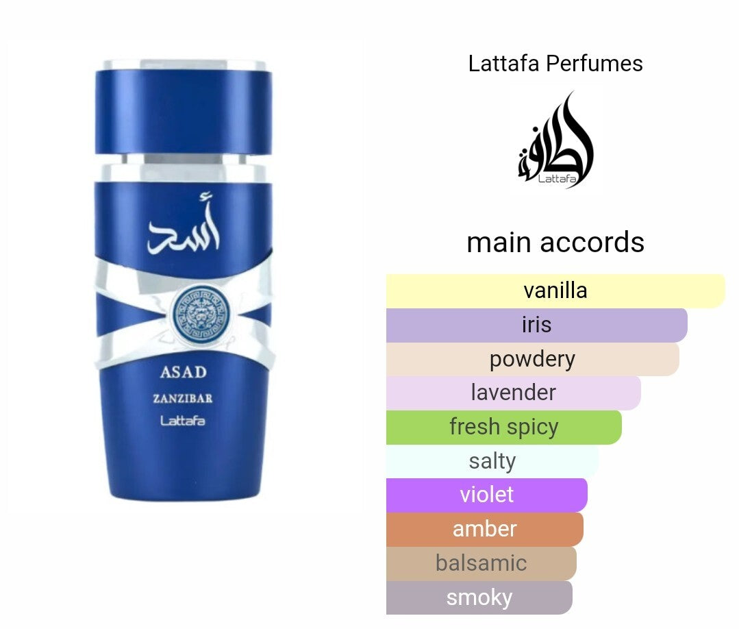 Asad Zanzibar Eau De Parfum 100ml Lattafa